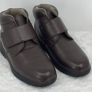 DREW BIG EASY Textured Leather BROWN BOOTS SIZE 9, 4 WIDE